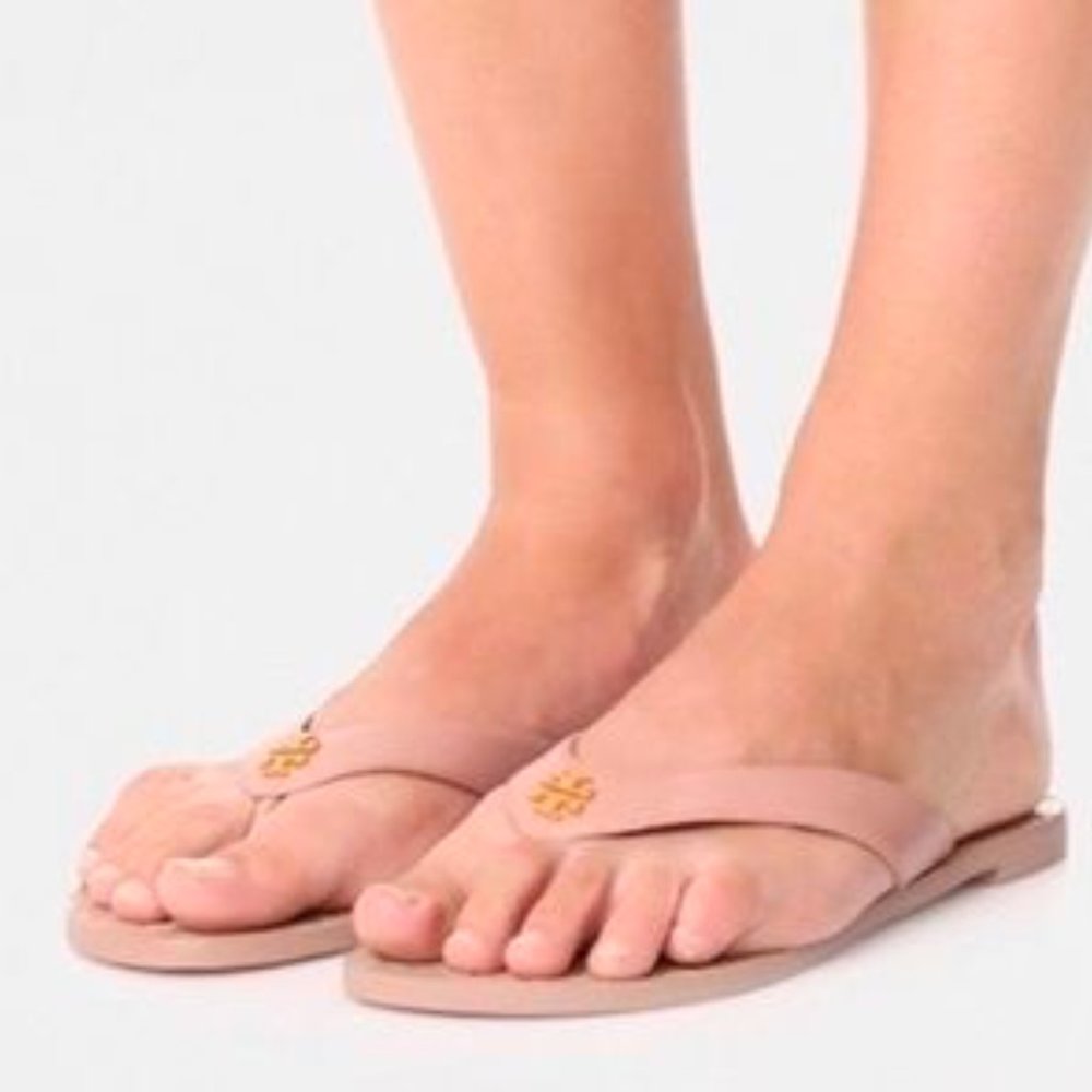 Black Friday *** Tory Burch Monroe Leather Thong Sandals